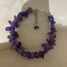 Amethyst Chip Gemstone Bracelet