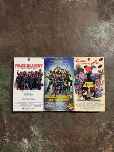 Police academy vhs tape lot - police,