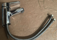 Roca 5A3125C00 Chrome V2 Deck Mount Basin Mixer Retractable For Bathroom - NEW