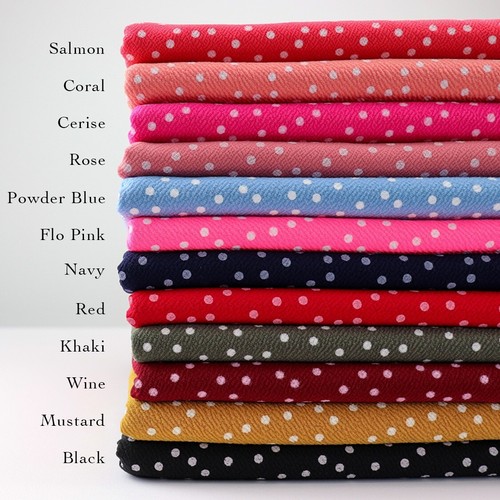 Polka dots jersey stretch - polka,
