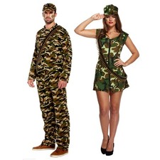 WOMENS MENS ARMY MAN ARMY LADY