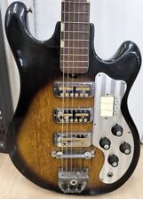 [Teisco] WG-3L Sunburst Made in Japan 1960s Vintage Electric Guitar w/Hard Case