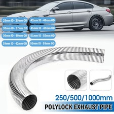 Universal Exhaust Flexi Tube Flexible Polylock Pipe Stainless Steel 1/0.5/0.25M
