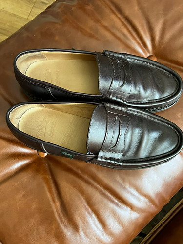 Paraboot reims brown leather - brown,