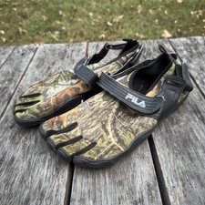 Fila SkeleToes Mens 9 EZ Slide Barefoot Running Water Shoes Mossy Oak Obsession
