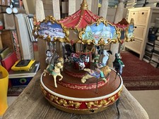 RARE MR CHRISTMAS 1999 TRIPLE DECKER CAROUSEL PLAYS 50 SONGS CAROLS & CLASSICS