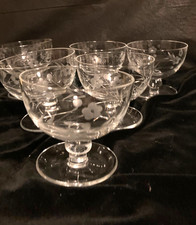 Vtg set Fine Crystal & Etched