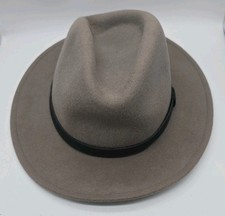 Mens 100% Wool Wide Brimmed