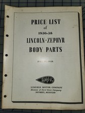 1936 1937 1938 Lincoln Zephyr