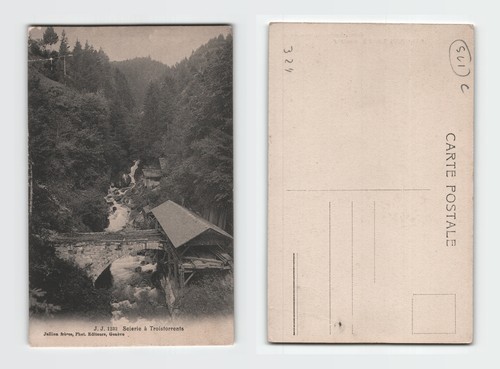 Postcard scierie a - postcard,