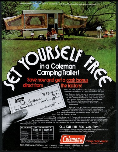 1973 coleman yorktown - yorktown, folding