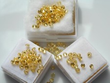 3mm Yellow Cubic Zirconia gemstones,round 15 stones for £1.60p