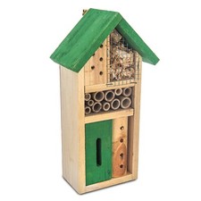 Natural Wood Insect Bee Bug Hotel House Garden Shelter Bamboo Nesting Habitat UK