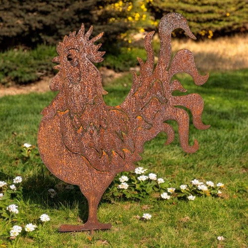 Large rusty metal garden - large,