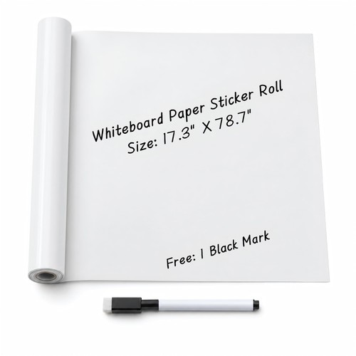 Whiteboard paper sticker roll - paper,