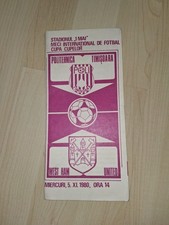 Politehnica Timisoara V West Ham Utd - Cup Winners Cup 2nd Round 2nd Leg 1980/81