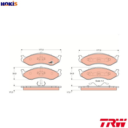 Brake pad set disc - pad,