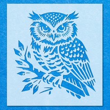 Owl Hunting Bird Stencil