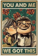 Metal Sign Up Carl and Ellie You Me We Got This Tin - Wall... 