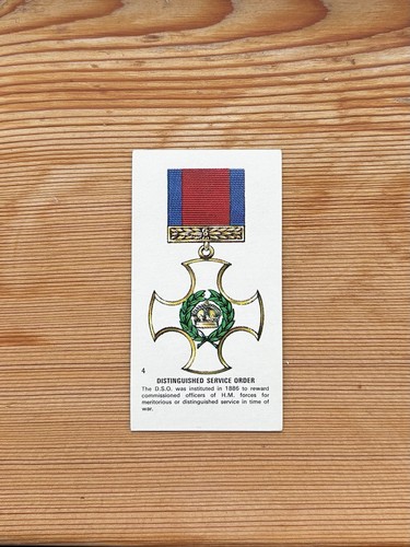 Distinguished service order - service,