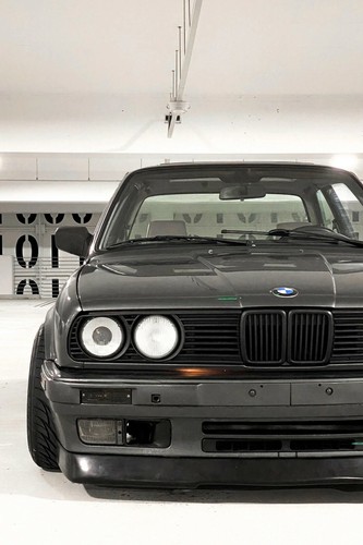 Black bmw e30 4k - m3,, poster