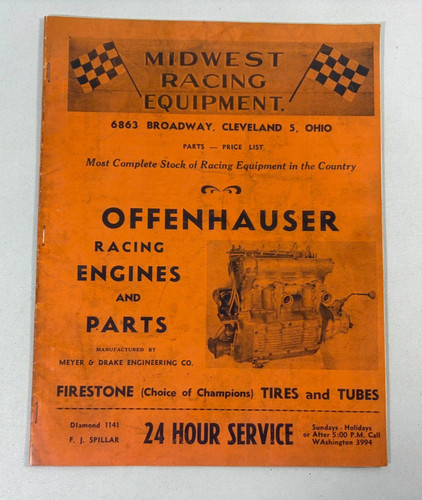 Vtg midwest racing equipment - midwest,