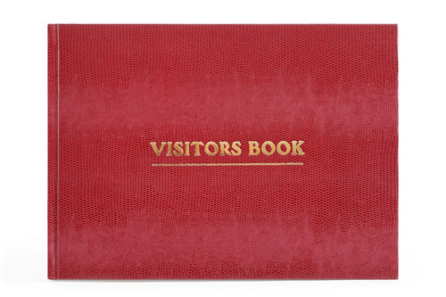 Burgundy visitor book - burgundy,