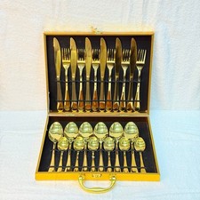 24-Piece Luxury Gold Stainless