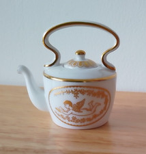 Spode miniature teapot gold - spode,