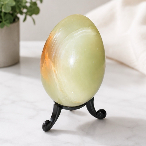 Onyx polished crystal egg - polished,