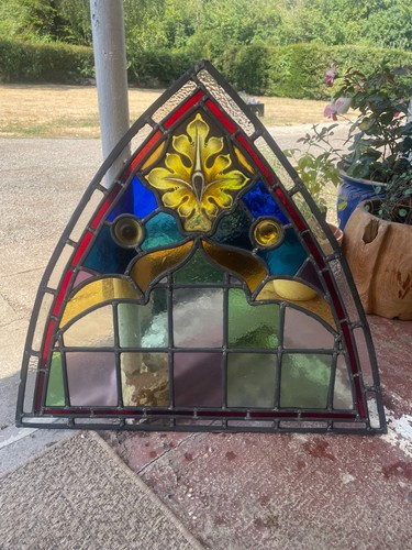 Antique gothic stained glass - antique,