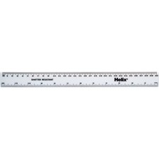 Helix 30CM Shatterproof Ruler White- you get 5 