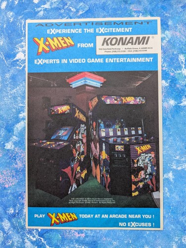 Vintage konami men - x-men, arcade