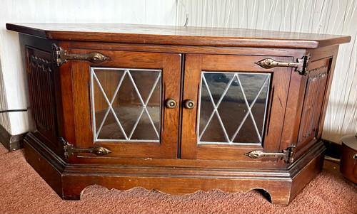 Old charm brown wood and - charm, glass