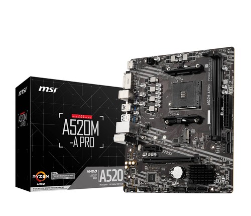 Msi a520m pro motherboard - a520m-a,