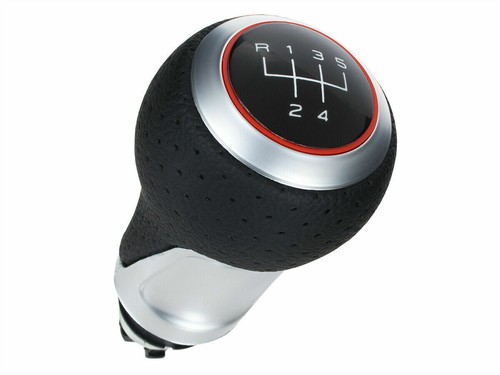 Gear knob aluminum black red - knob,