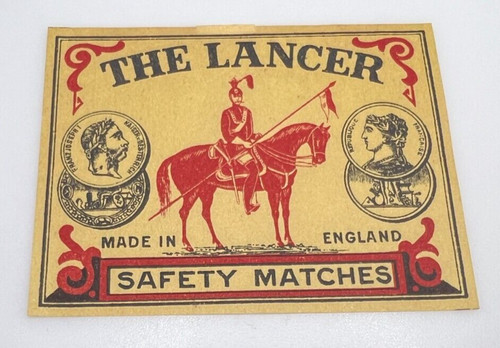 Vintage british matchbox label - british,
