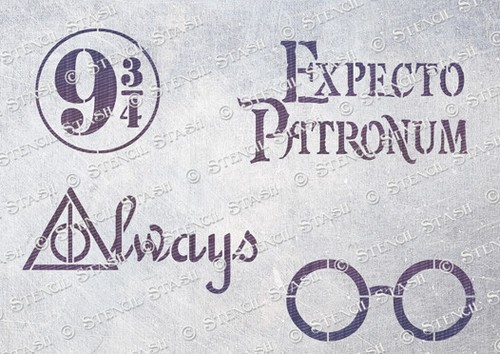 Hogwarts mix2 stencil sizes - stencil, 3
