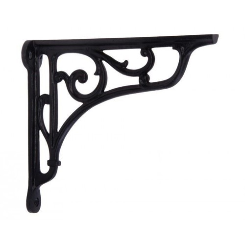 Cast iron shelf bracket - iron, with