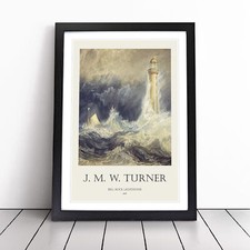 Bell Rock Lighthouse Joseph-Mallord William Turner Framed Canvas Wall Art Print