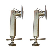 Trailer Propstand Jack Stabilizer Leg x 2 replacement Ifor Williams P1114 Plated