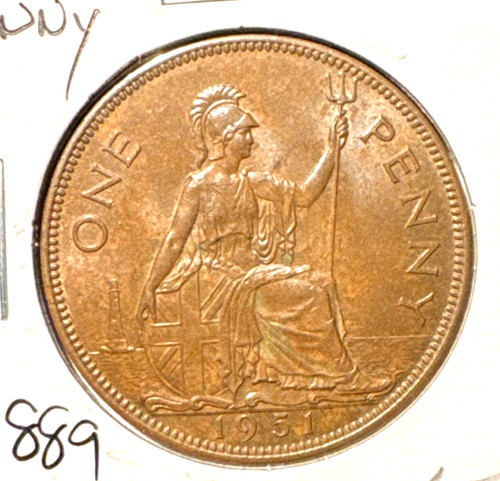 Great britain 1951 penny - great, km