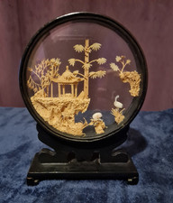 Vintage Chinese Cork Carving