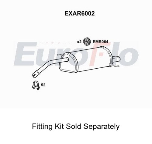 Rear muffler silencer insert - muffler,