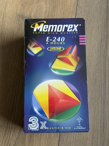 Memorex blank vhs e240 video - memorex,