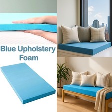 Blue Upholstery Foam Pad Sponge High Density Cushions Replacement for Sofa Chair