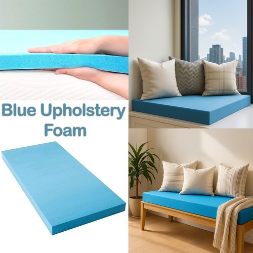 Blue upholstery foam - upholstery, pad