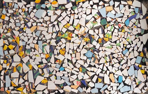 Colorful ceramic mosaic tiles - colorful,
