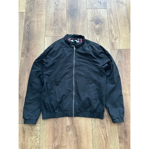 Topman black harrington jacket - black,