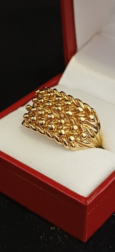 9ct gold keepers ring 375 - gold,